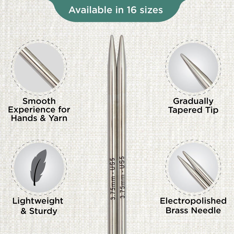 KnitPro Nova Interchangeable Circular Needles 5" (13cm) | US Size 5 (3.75mm) - Image 3